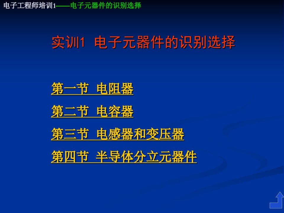 电子工程师培训1电子元器件的检测与焊接吴顺伟