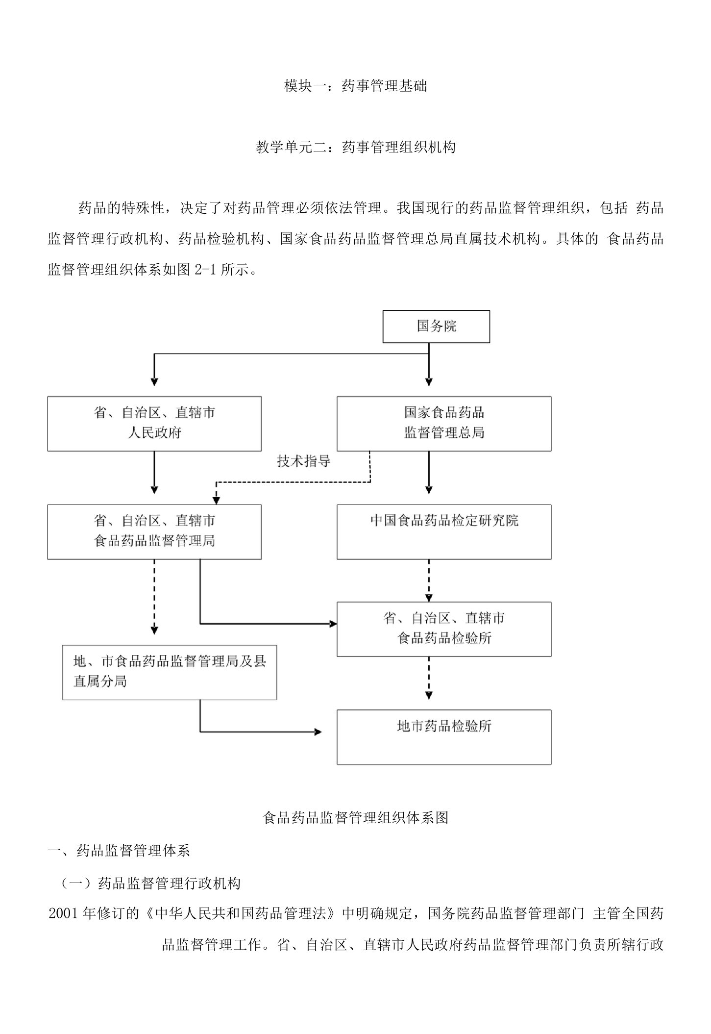 《药事管理组织机构》重点难点指导