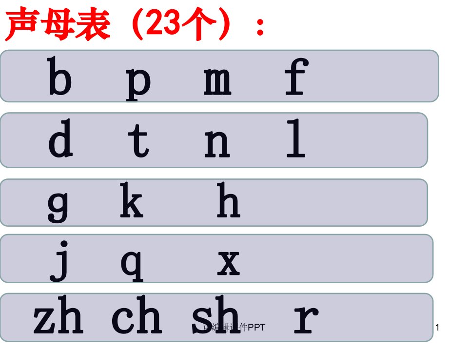 汉语拼音表及拼读练习题声母、韵母、整体认读音节-拼读ppt课件