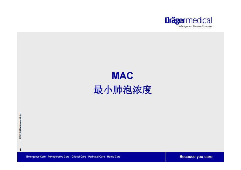 德尔格呼吸机培训资料：MAC