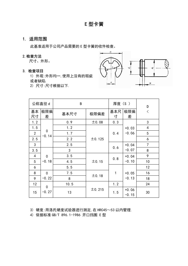 E型卡簧检测