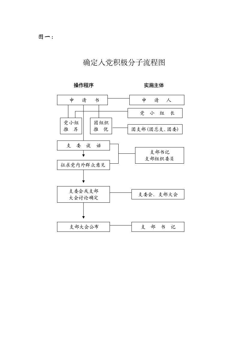 确定入党积极分子流程图