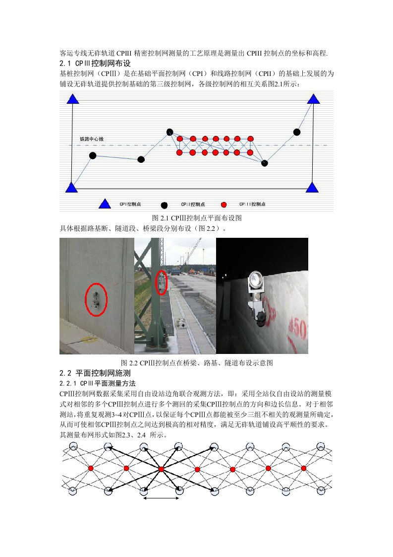 CPIII控制网测量原理