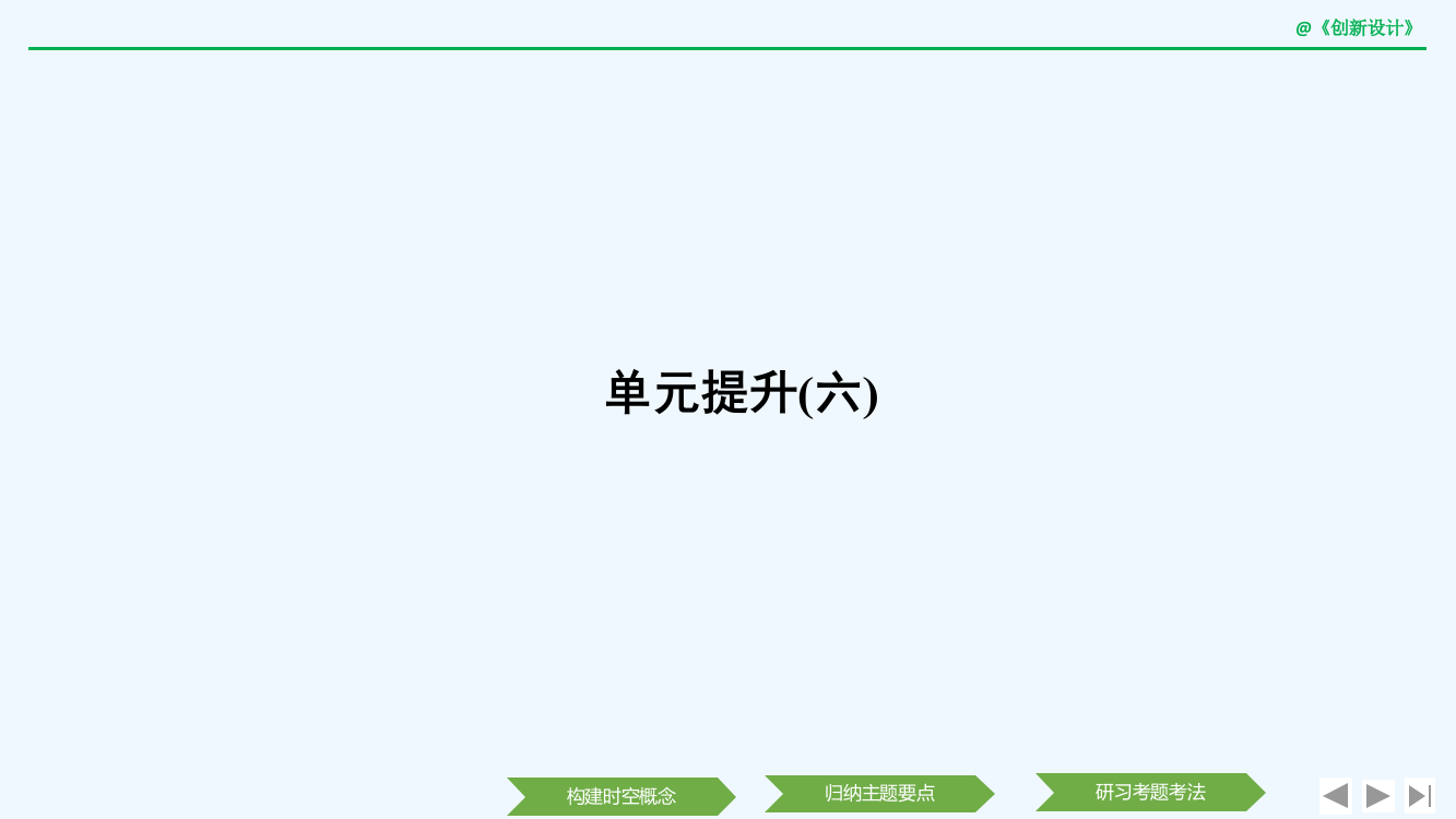 高中历史人教必修二同步课件：单元提升（六）