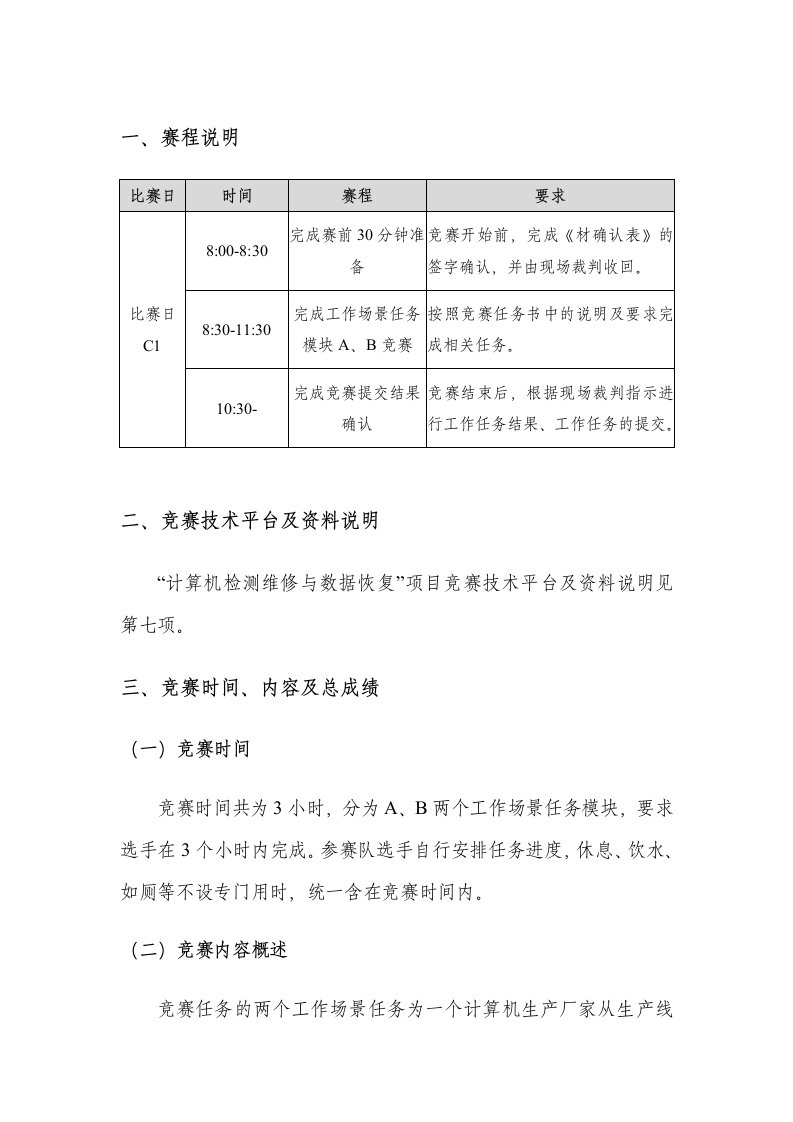 2023年河北省职业院校技能大赛（中职组）“计算机检测维修与数据恢复”赛项竞赛样卷