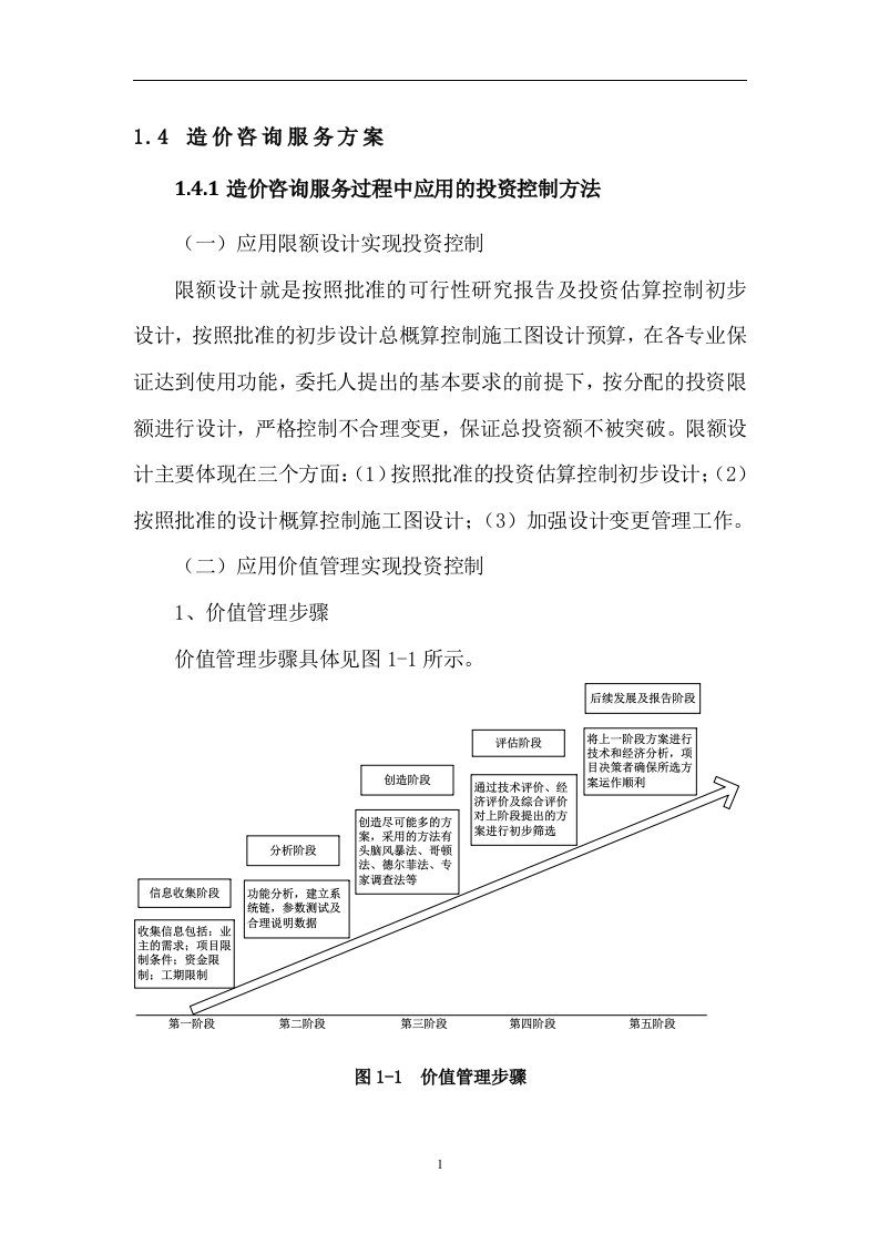 造价咨询服务大纲-投标文件