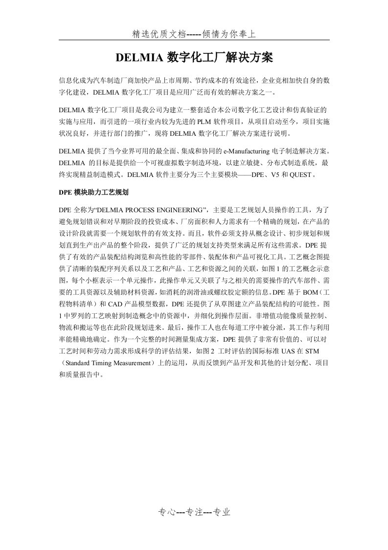 DELMIA数字化工厂解决方案(共5页)