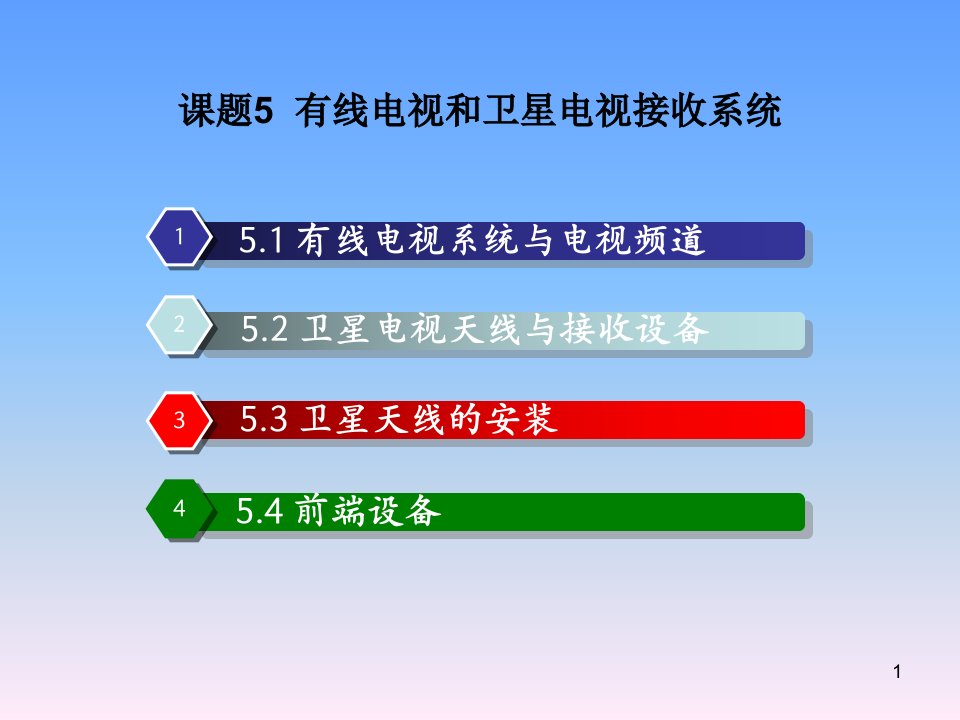 [精选]5有线电视和卫星电视接收系统