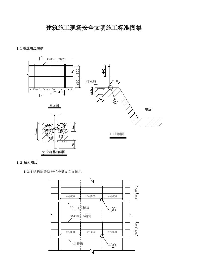 建筑施工现场安全文明施工标准图集