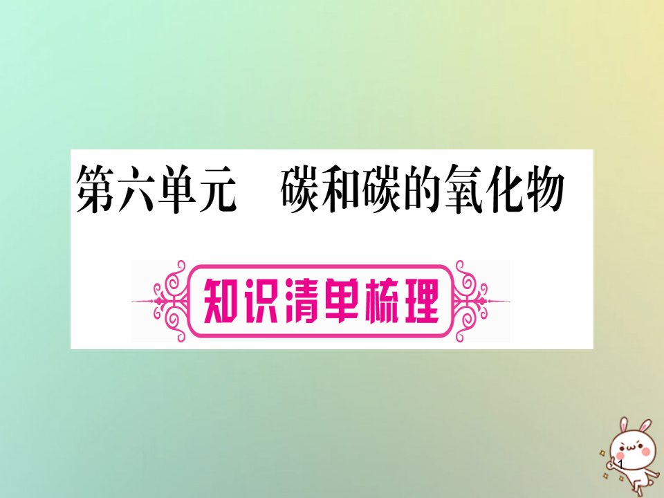 中考化学准点备考复习第一部分教材系统复习第6讲碳和碳的氧化物课件新人教版