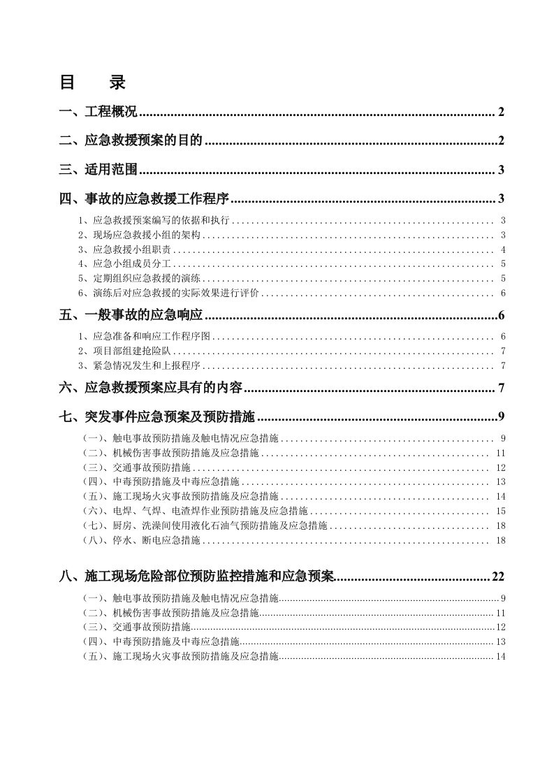 施工应急预案专项施工方案