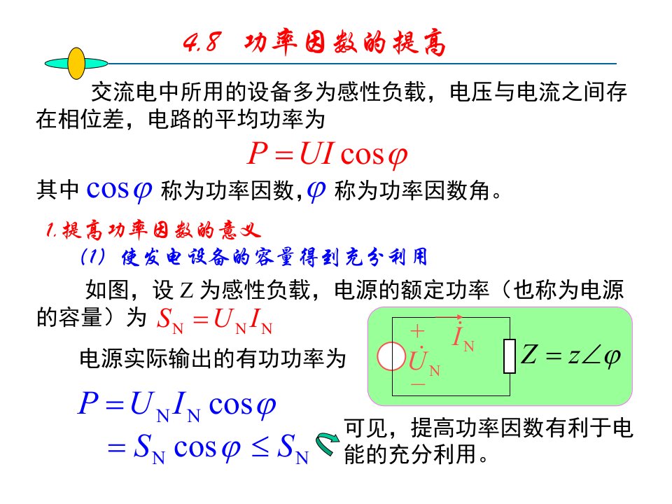 《功率因数的》PPT课件