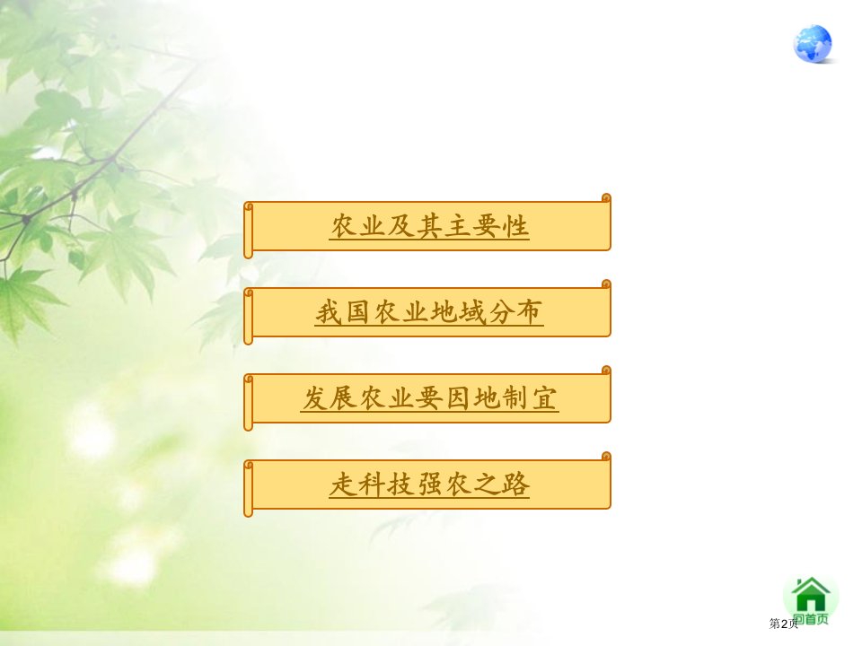 第四章第二节农业课件市公开课一等奖省优质课获奖课件