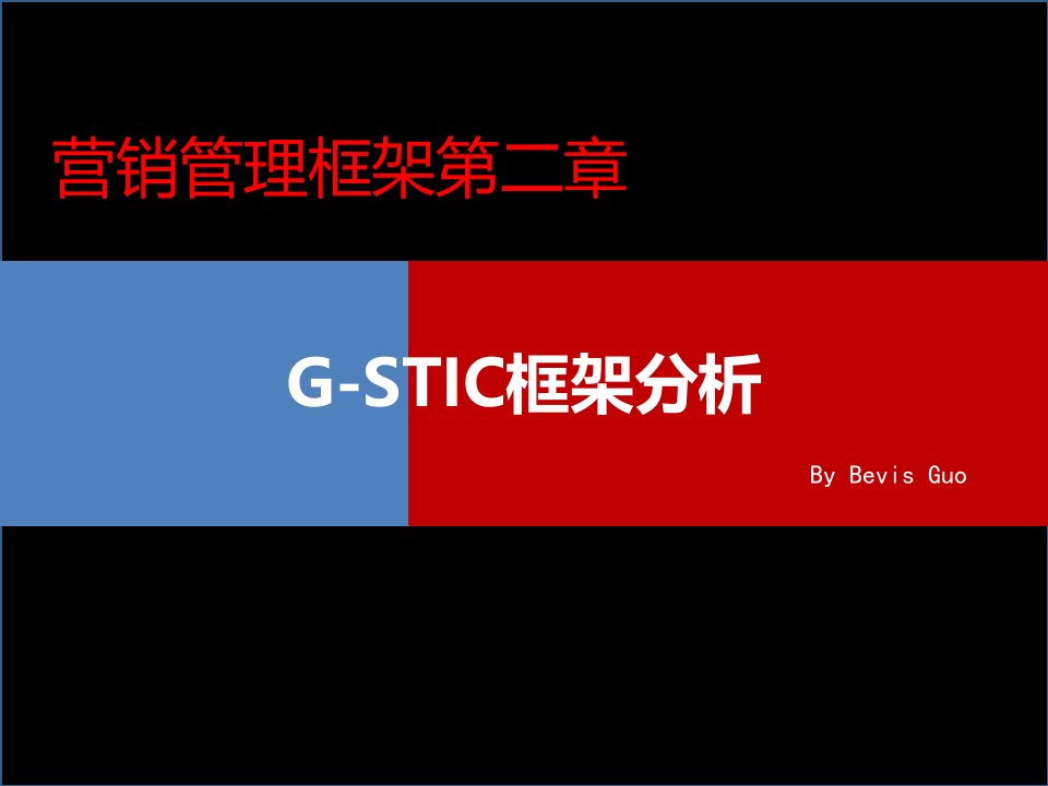 [精选]营销管理框架-G-STIC框架分析