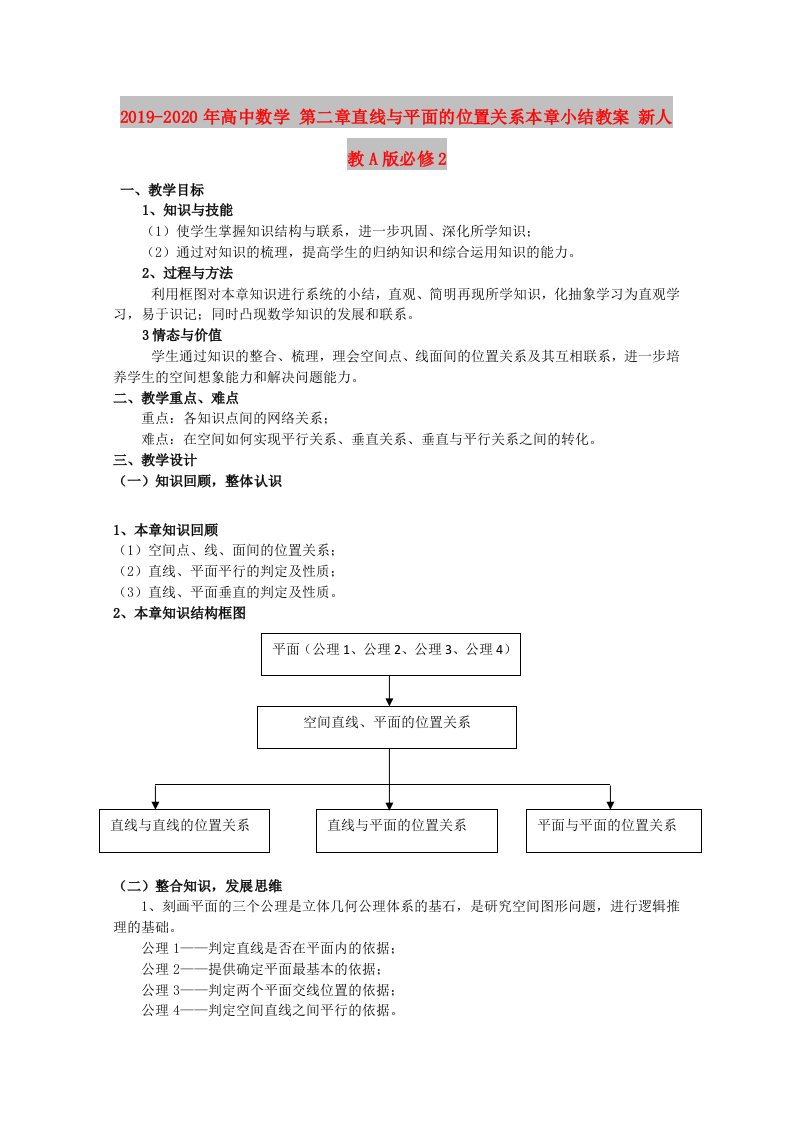 2019-2020年高中数学