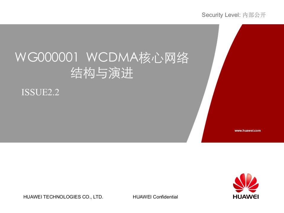 WCDMA核心网络结构与演进