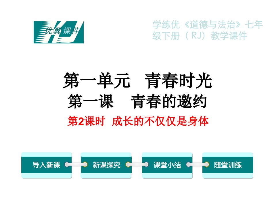 人教版七年级下册道德与法治教学课件ppt第一单元第一