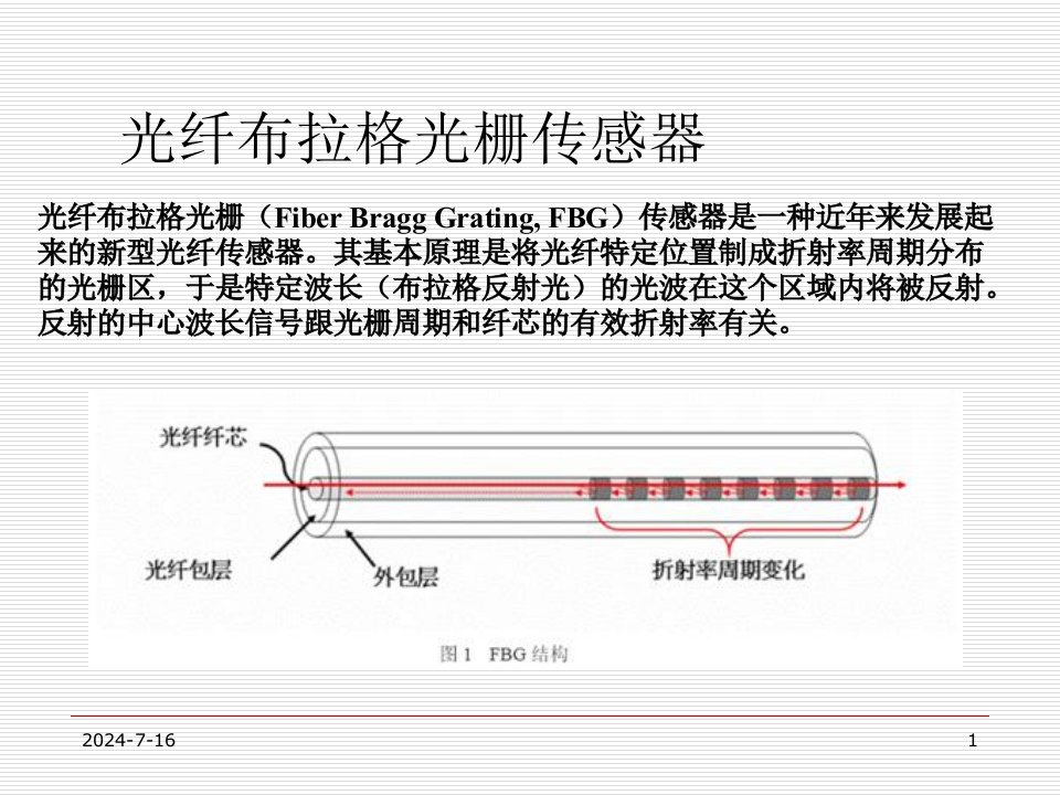 光纤布拉格光栅传感器