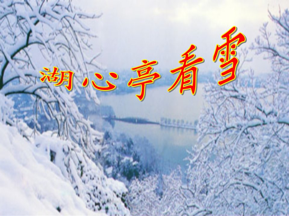 《湖心亭看雪》复习课件