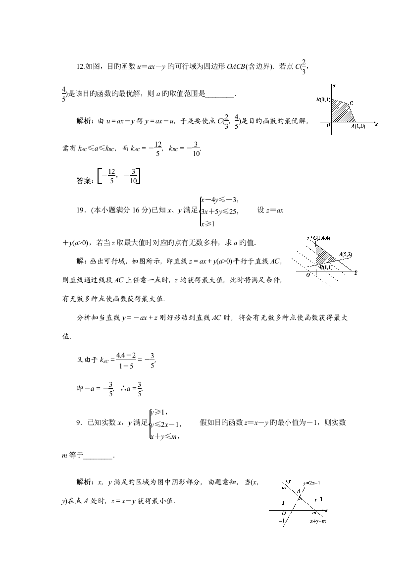 线性规划含参问题