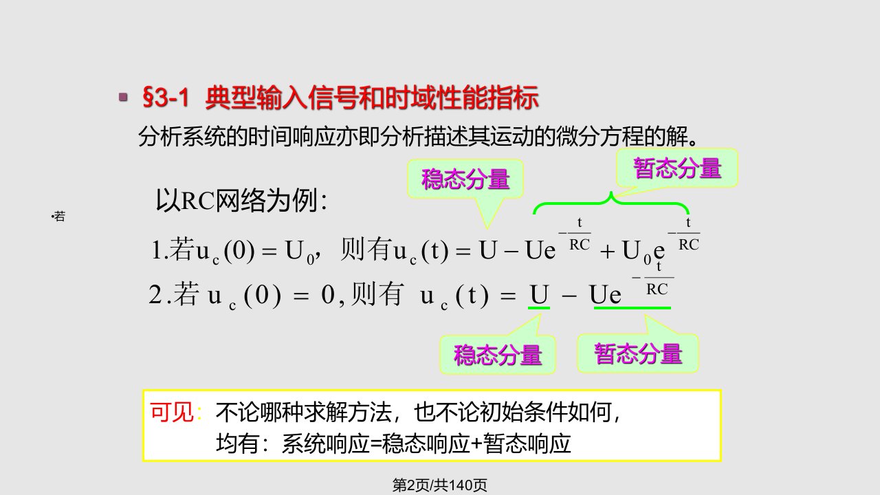 线性系统时域分析