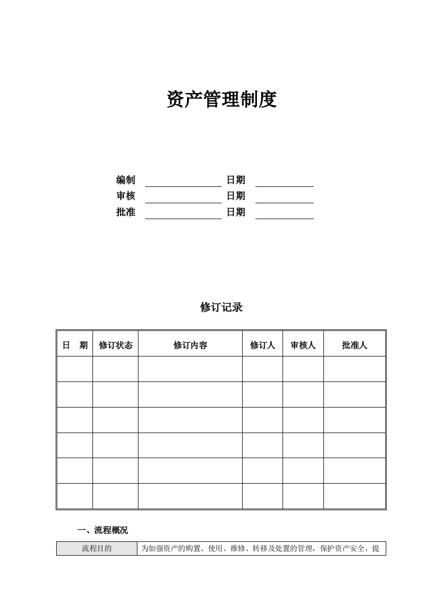 资产管理制度(YF-OP-XZ002)