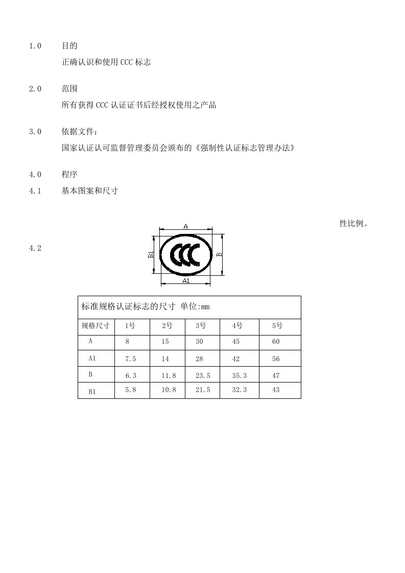 CCC标志的使用和管理规定