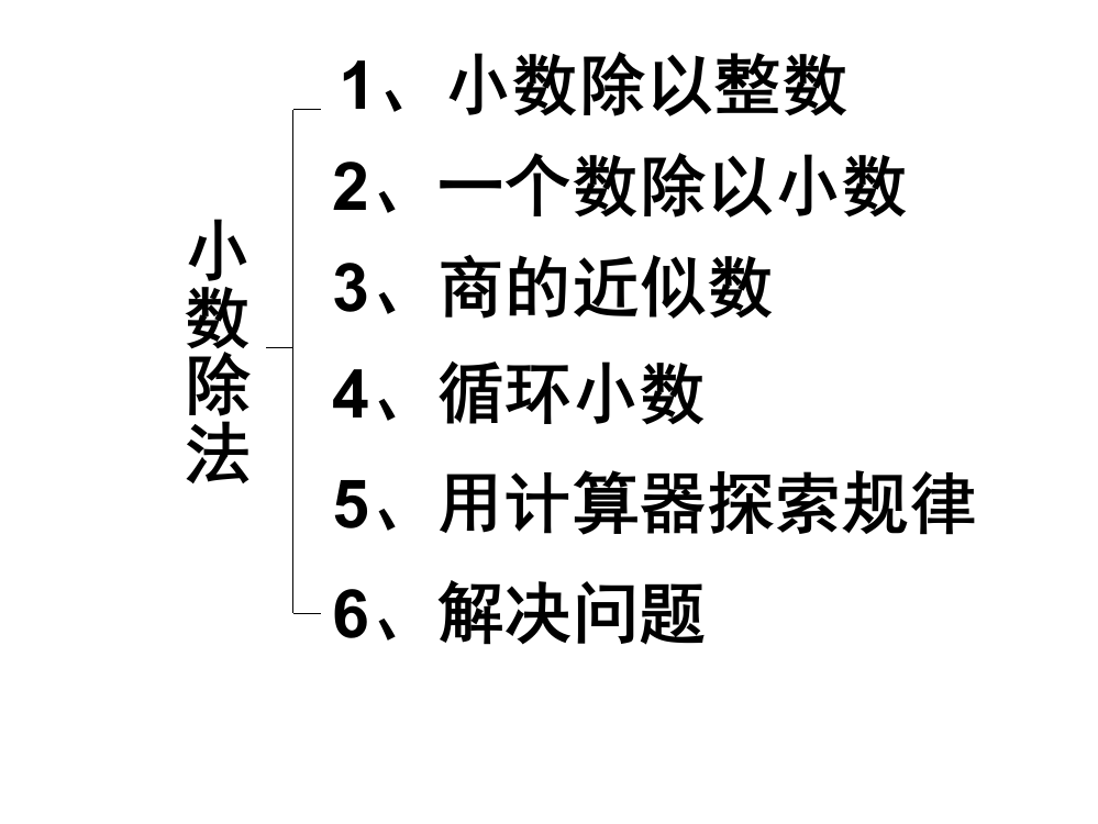 五年级上册小数除法整理与复习课件