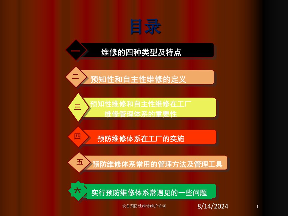 设备预防性维修维护培训专题课件