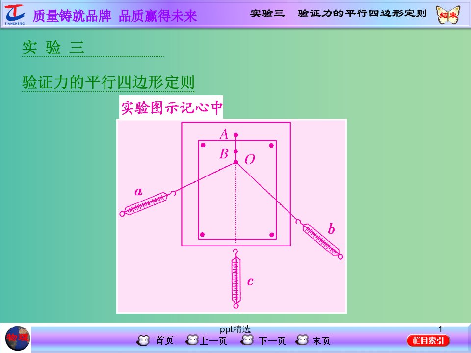 高考物理第一轮复习-第二章-相互作用-实验三-验证力的平行四边形定则ppt课件