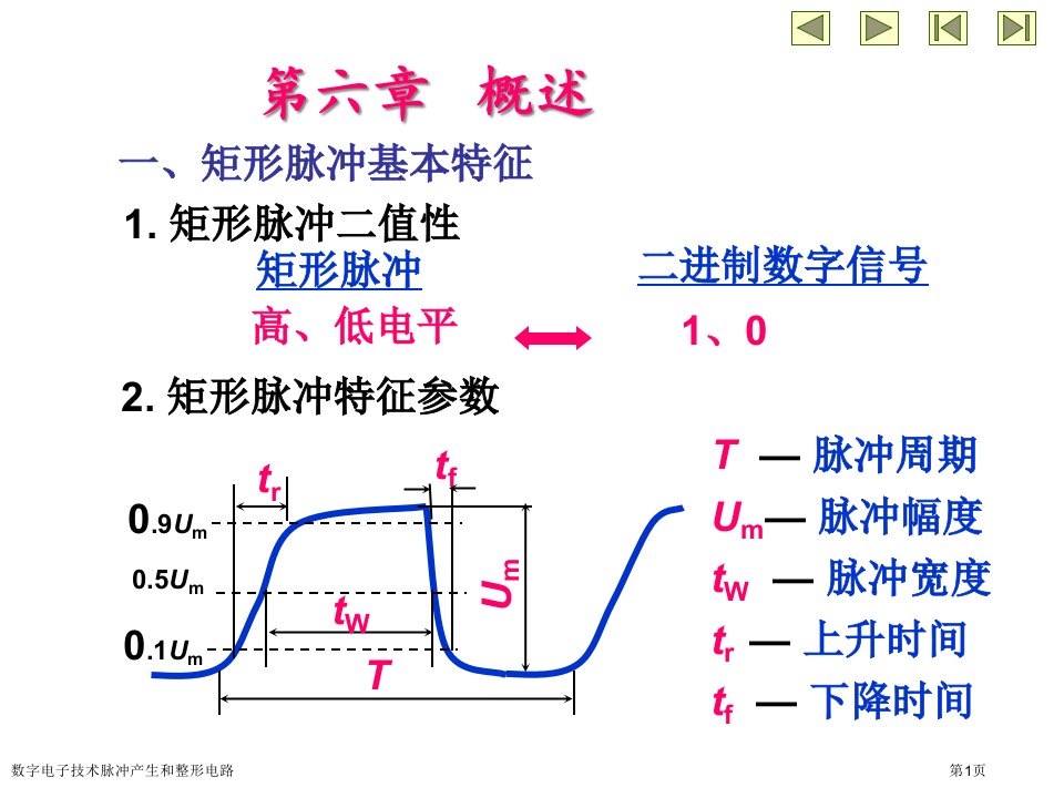 数字电子技术脉冲产生和整形电路课件PPT