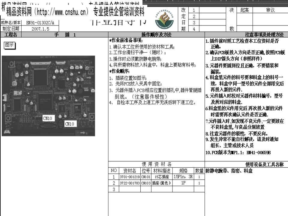 酒类资料-电子产品三星显示器作业指导书33页