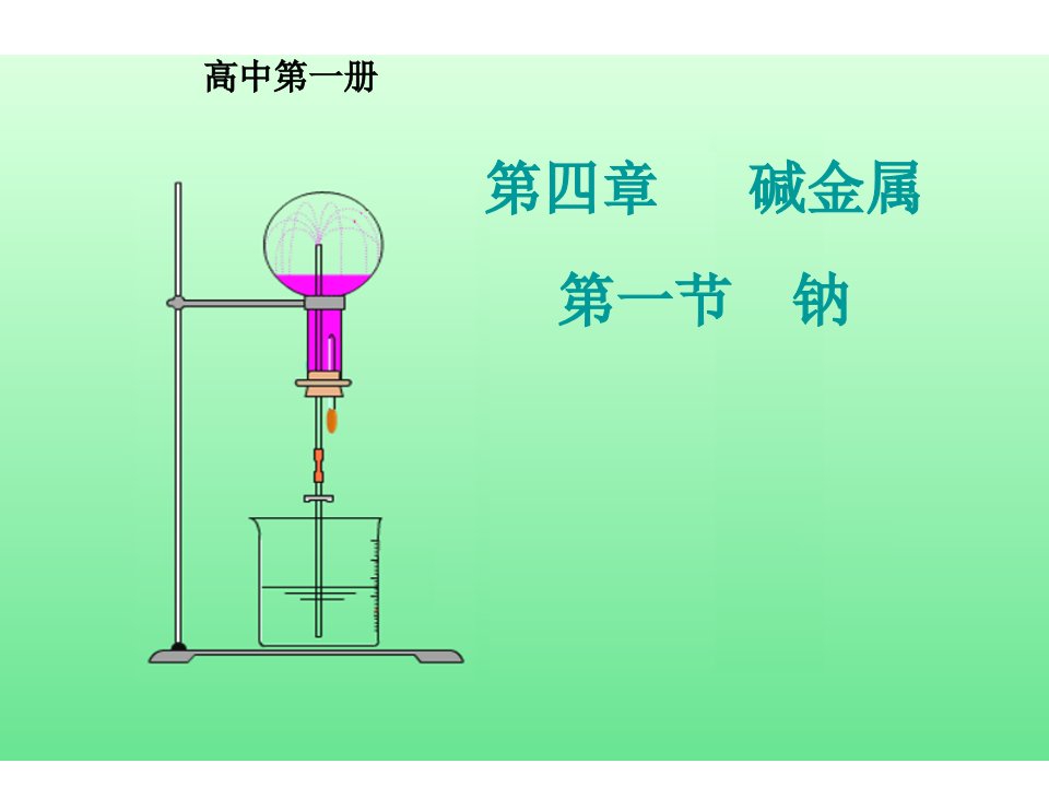 四章节碱金属一节钠