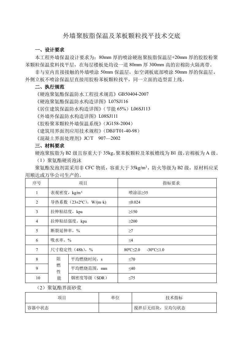 012-4外墙聚胺脂及苯板颗粒找平交底