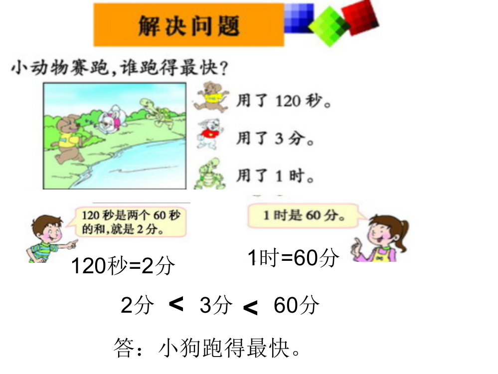 解决问题（时、分、秒）