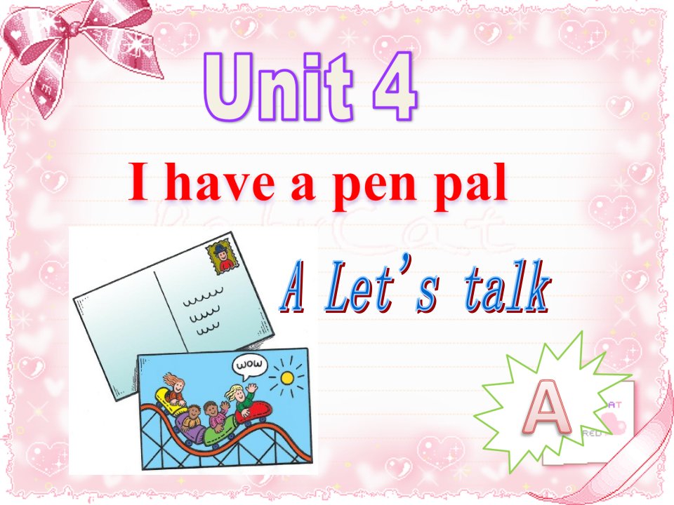 PEP小学英语六年级上册Unit4-I-have-a-pen-pal-Part-A-Let_s-talk