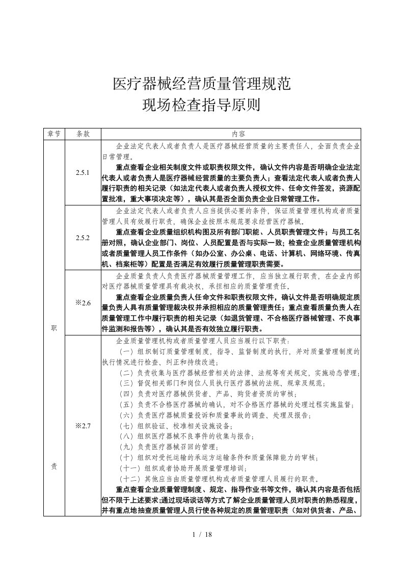 医疗器械经营质量管理规范