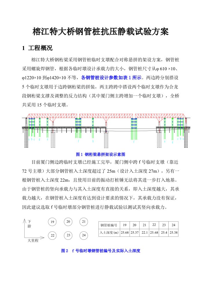 榕江特大桥钢管桩静载试验方案