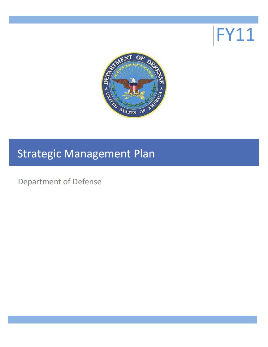 2016年美国国防部战略管理计划（英文版）