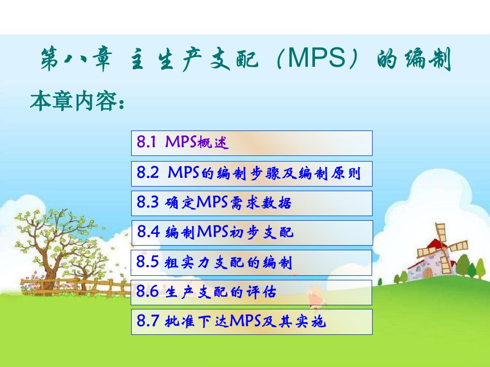 第八章-主生产计划(MPS)的编制