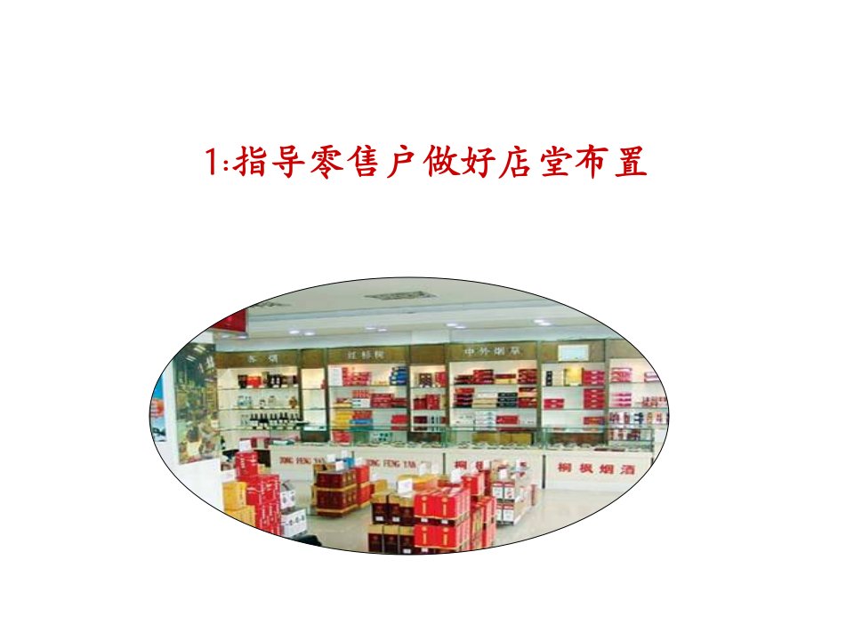 店面布置及卷烟陈列