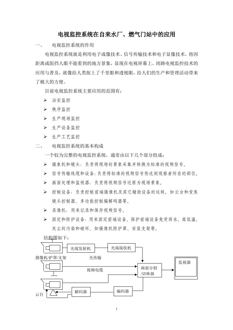 电视监控系统简介