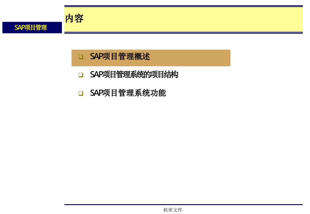 管理咨询公司项目工程模板SAP项目管理教材PPT61页