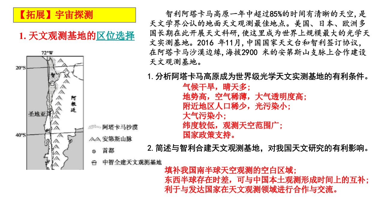 2022届高三地理一轮复习：突破天文观测（课件）