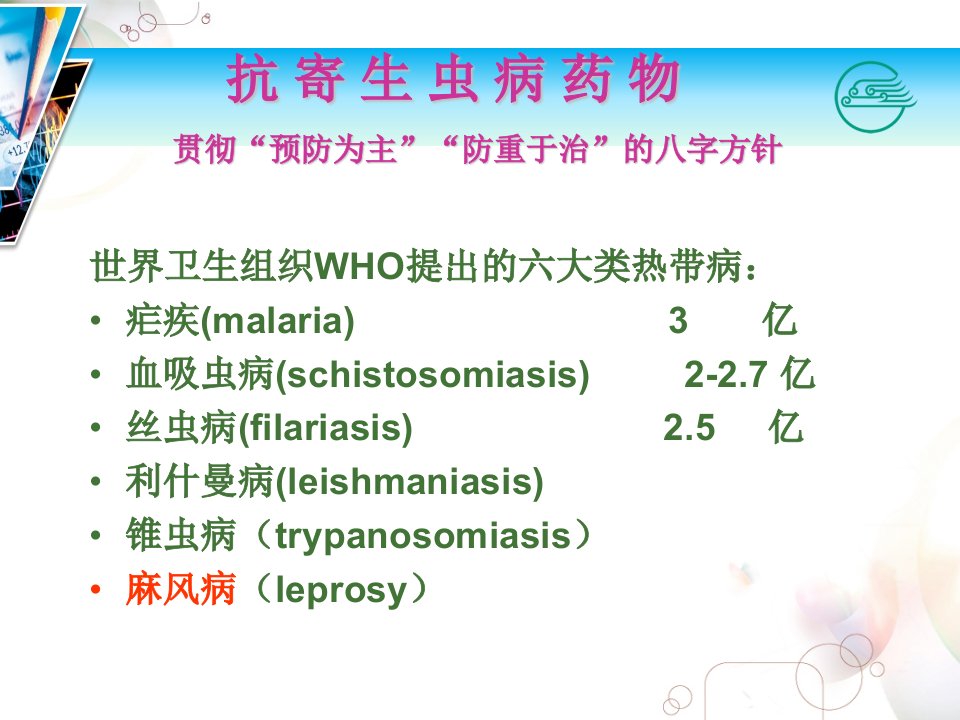 医学专题41章抗寄生虫药