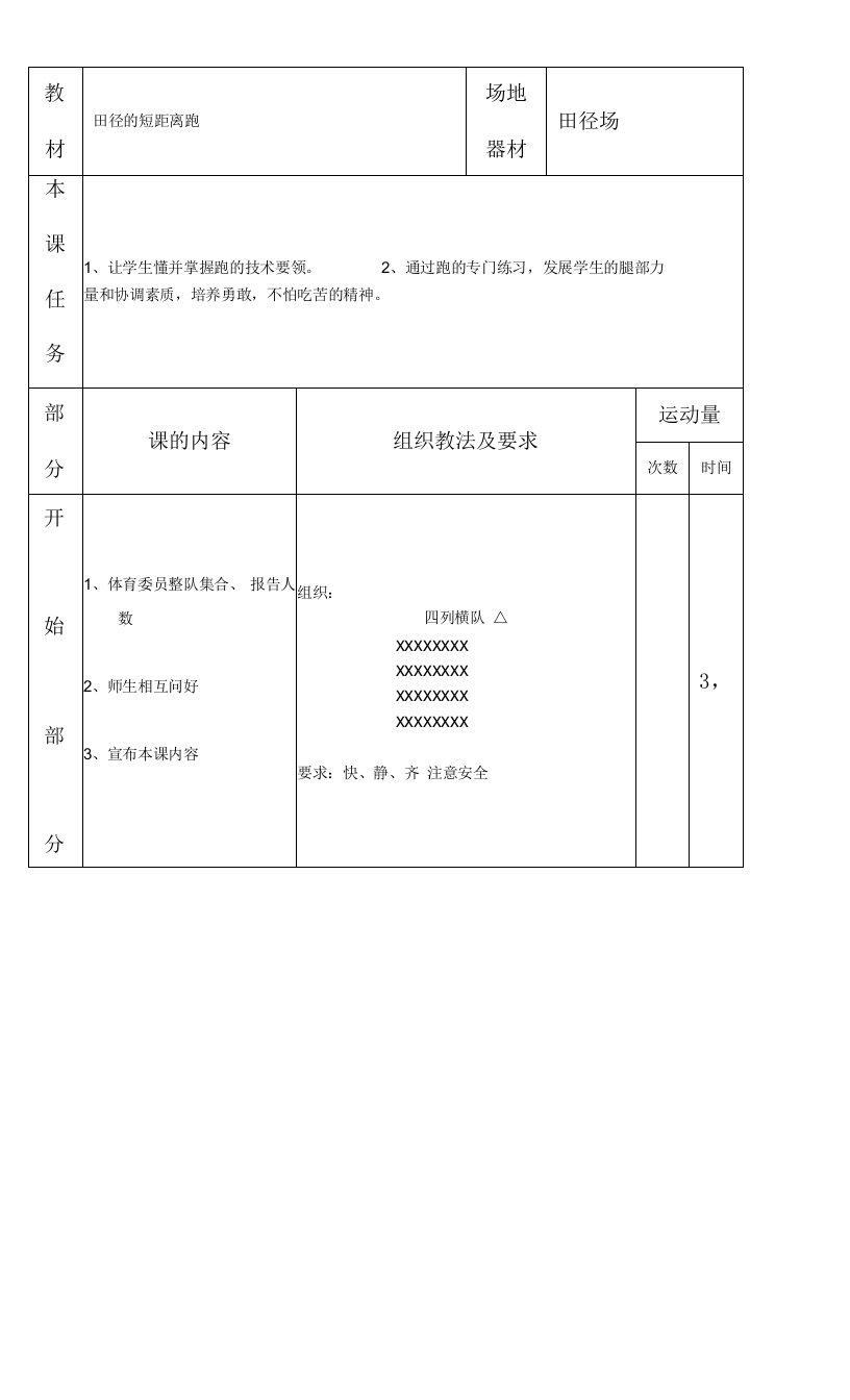 高中体育与健康人教高中必修全一册第六章　提高田径运动技能-田径的短距离跑