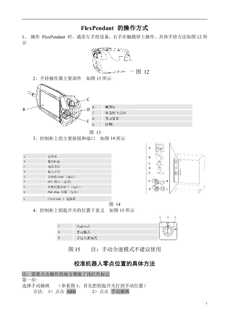 ABB机器人零点校准方法