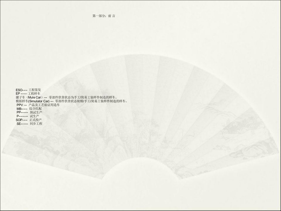 主机厂整车开发流程(CPMP)