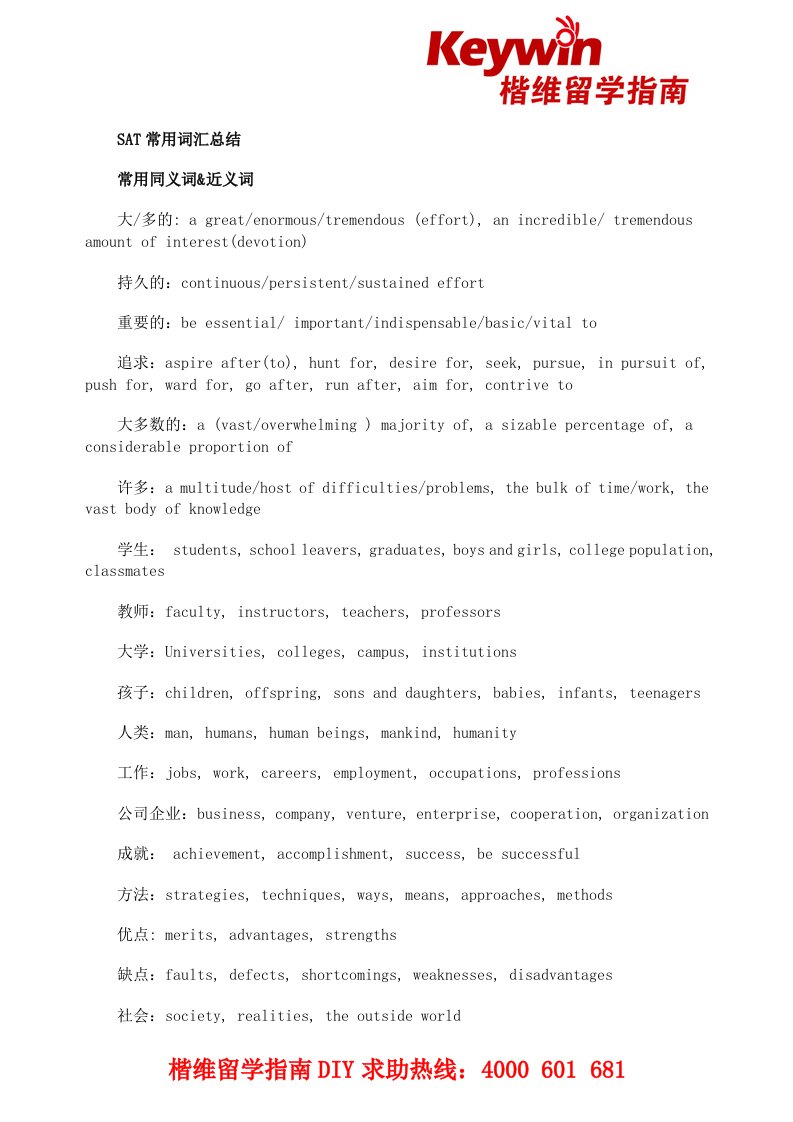 SAT常用词汇总结.doc