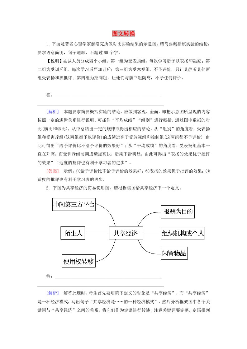 2019年高考语文冲刺大二轮专题复习